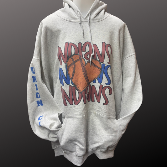 Union City Indians School Spirit Sweatshirt Basketball
