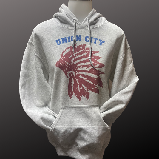 Union City Indians School Spirit Sweatshirt Indian Headdress