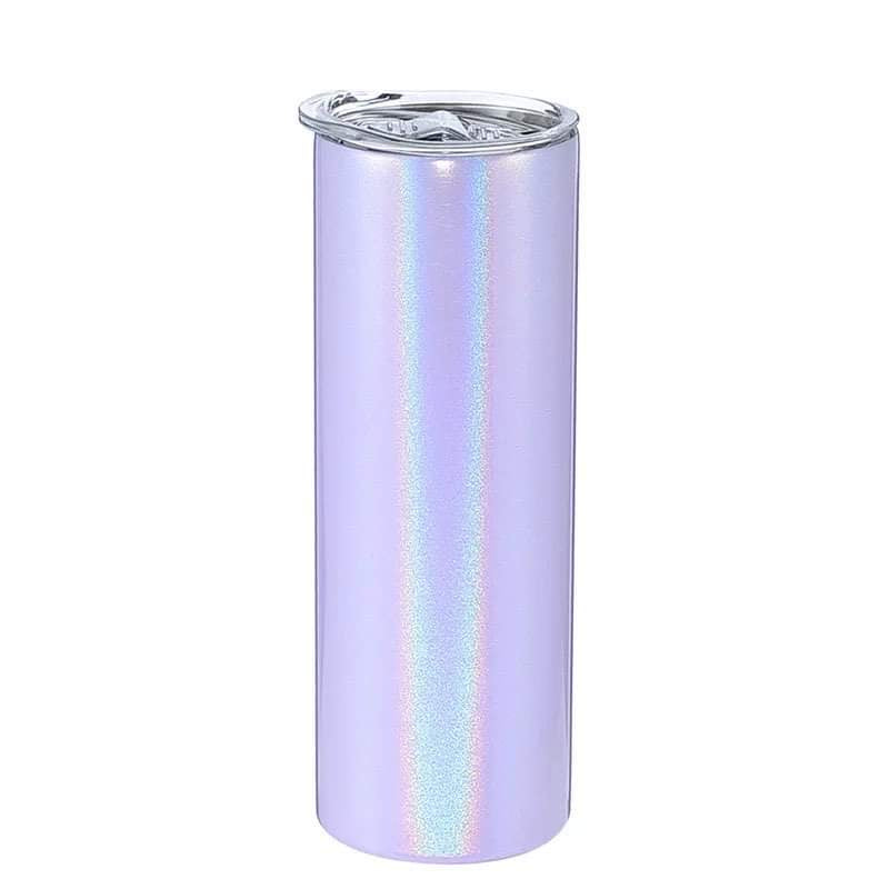 20 Oz White Holographic Shimmer Glitter Sublimation Tumbler Case 25 pc –  Mud and Honey Shop